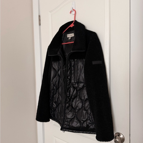 Koolaburra By UGG Mixed Media Fleece Quilted Jacket Black Jacket Fleece Size XL - Picture 11 of 11